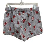 Old Navy Fox Print Flannel Pajama Sleep Shorts Gray Womens Size Small Photo 5