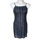 Trixxi NWT,  Shine Dress Spaghetti Straps Blue Sparkle, Sz S Photo 3