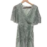 Mac Duggal  93681 Womens SEQUINED BUTTERFLY SLEEVE HIGH LOW GOWN Sage SIZE 6‎ Photo 8