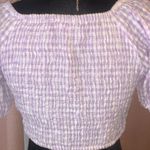 Sim & Sam Size M Gingham Wrapped V Neck Crop Photo 8