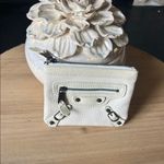 Balenciaga Authentic  Paris Classic Off-White Canvas Small Zip Pouch Clutch Photo 2