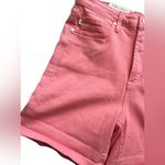 Judy Blue NEW  Garment Dyed Pink High Waisted Shorts Size Large Photo 1