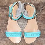 Modcloth x Chase & Chloe Aqua Sandals Photo 9