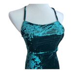 ASOS NWT Womens Club L London Velvet Square Neck Crushed Velvet Maxi Dress Sz 4 Photo 1