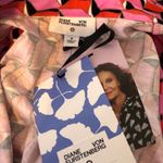 Diane Von Furstenberg ‎ DVF NWT Jumpsuit Geometric Print Sleeveless Belted Pink M Photo 4