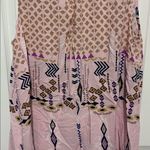 Velzera  Pink Floral Boho Sleeveless Tunic Top in medium Photo 2