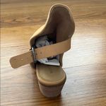 Lucky Brand  Tan Suede Heeled Boots with Open Toe Photo 7