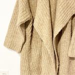 Zadig & Voltaire Zadig‎ & Voltaire Size Medium Tan Alpaca Blend Open Front Thick Knit Cardigan Photo 1