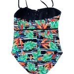 st. john's bay St John’s Bay Swimsuit Tropical One Piece Lace Up Plus 16 Photo 1