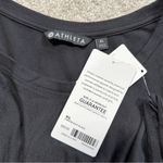 Athleta NWT Threadlight Asym Relaxed Longsleeve Shirt in Constellation Black XL Photo 6