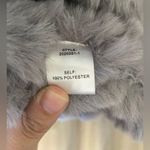 Current Air - Anthropologie | Draped Collar Faux Fur Vest in Gray - NWT Photo 5
