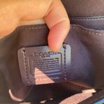 Coach  Saddle Leather Bag Chocolate Brown With Leather  And Gold Chain Photo 8