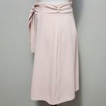 Worthington pale pink tie waist midi skirt size 8p Photo 2
