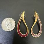 Vintage AVON Maroon Burgundy Enameled Gold Photo 3