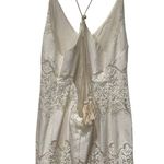 Astr the Label White Bridal Bachelorette Lace Maxi with Slits Adjustable Strap S Photo 2