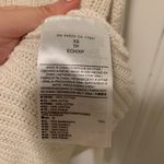 Banana Republic Cream Ribbed Knit 100% Cotton Crewneck Sweater Size XS EUC Photo 5