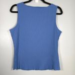 Madewell  Ribbed Sleevless Boatneck Tank Top Size L Cornflower Blue Minimalist Photo 1