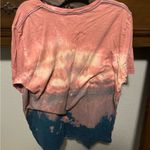 Bella Canvas  Stay Wild Moon Child Pink and Blue Tie-Dye Tee Photo 1