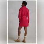 Anthropologie  Daily Practice Pink Polo Knit Henley Sweater Dress Size Small Photo 1