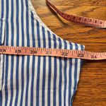 Duffield Lane Blue & White Pin Stripe Sleeveless Collared Tunic Shirt Size XL Photo 7