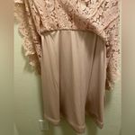 Vera Wang  Dusty Pink Double V-Neckline Lace Knee Length Dress Size 6 Photo 9