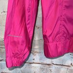 Columbia Jacket Womens Medium Pink Windbreaker Raincoat Full Zip Hooded Active Photo 6