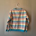 Aldi Stores Striped Crewneck Sweatshirt Blue Size M Photo 6