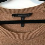 BCBGMAXAZRIA BCBGMaxAzaria Tunic Sweater Tan/ Light Brown Short Sleeve Knit Sz M w/ Pockets Photo 2