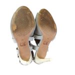 joe's jeans  Women's Mesh Peep‎ Toe Cross Strap Buckle Heel Sandal Size 9M Photo 6
