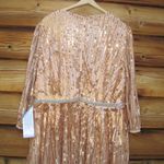 Mac Duggal  5509 SEQUINED WRAP OVER 3/4 SLEEVE GOWN Photo 10