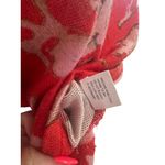 JEAN PIERRE KLIFA Floral Zip Long Sleeve Wool Blend Top Sz Small Red Photo 4