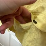 J.Jill  Yellow Linen Lagenlook Button Jacket Size XL Photo 2