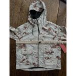 Mountain Hardwear NEW  Stryder Tan Full Zip Hooded Windbreaker Jacket Women XS Photo 4