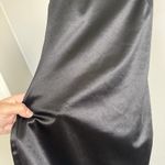 Popular 21 Black Satin Spaghetti Strap Mini Dress Womans Size S  Tight Sexy LBD Photo 7