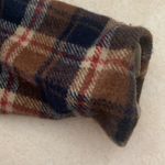 Woolrich  womens small full zip jacket plaid wool schaket lined orange blue outer Photo 10