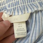 H&M Blue and White Striped Off The Shoulder Shortsleeved Blouse size 4 Photo 5