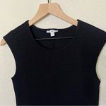 James Perse  Black Sleeveless Fitted Black Dress Textured Womens Size 2 / US M Photo 2