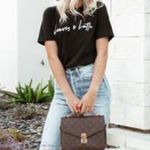 ✨ Leaves + Lattes Black Tee✨ Black Size L Photo 1