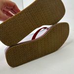 Rothy's Womens size 6 Red The Flip Flop Firecracker Slip On Sandals Flat Thong Photo 5