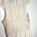 English Factory Smocked Flutter Cap Sleeve Stripes Dress Photo 9