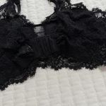 Aerie  Black Lace Bralette Wireless Sz M Medium Removable Lining Photo 9
