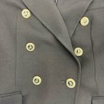 ZARA Double Breasted Blazer With Shoulder Pads Blogger’s Favorite Black Photo 9