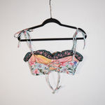 Agua Bendita  Sally Margot Sustainable Underwire Ruffle Swim Bathing Bikini Top M Photo 3