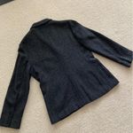 Ralph Lauren Lauren  Dark Grey 100% Lamb’s Wool Blazer Size 12 Petite Coat EUC Photo 8