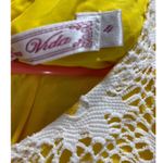 Pura Vida π β Daisy Crochet Dress Yellow Summer Lined Sleeveless Summer Sz 4 NWT Photo 2