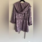 Victoria's Secret VTG gold label Victoria’s Secret robe purple foliage OSFA Photo 12