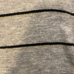 Old Navy Super Soft Grey Mock Neck Sweater with Black & Metallic Silver Stripes Photo 4
