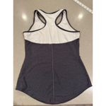 Athleta Tank Top Women's XS Gray White Racerback Athletic Workout Fitness Top Photo 2