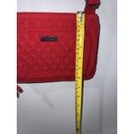 Vera Bradley  Crossbody Bag Quilted Red Shoulder Bag Multi Compartment‎ L Photo 7