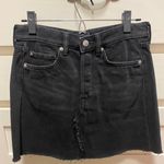 H&M Black Mini Jean Skirt Photo 0
